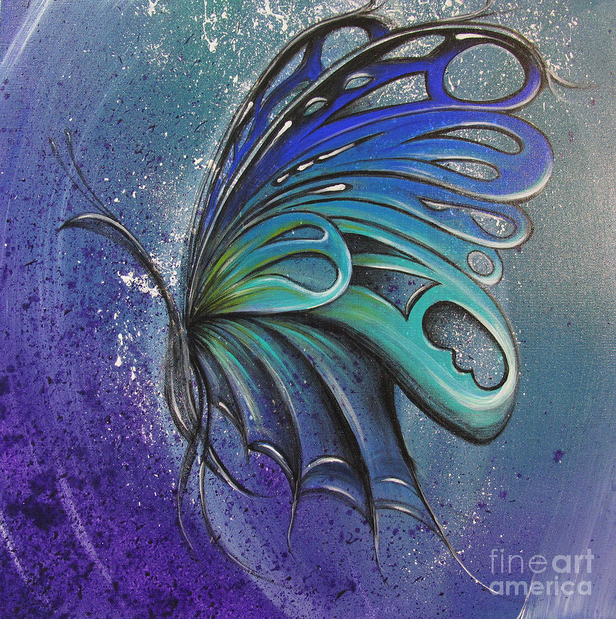 Butterfly 3 Painting by Reina Cottier