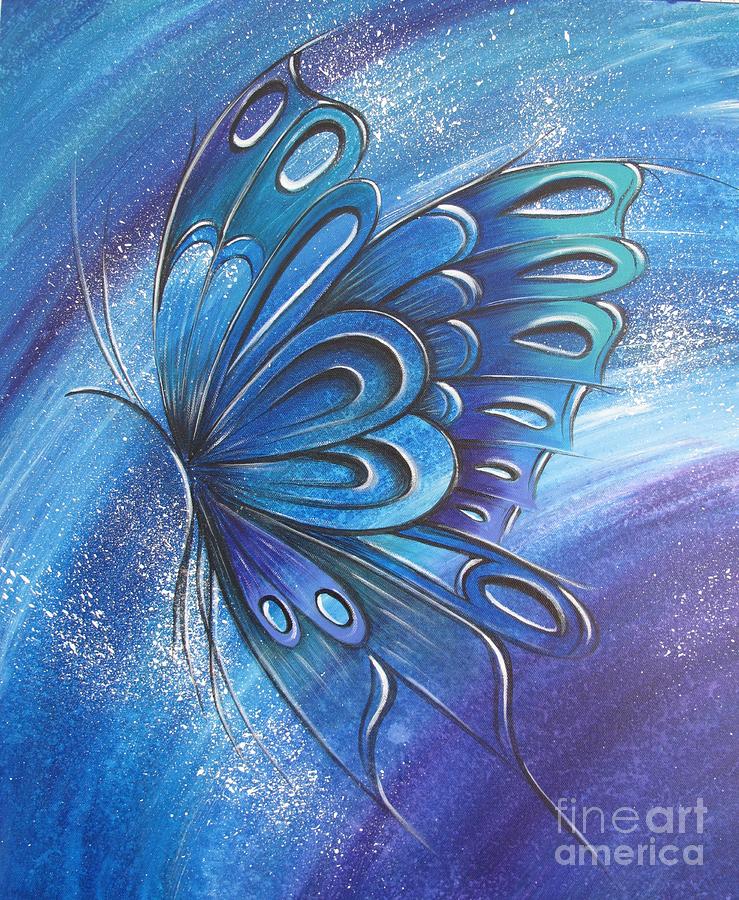 Butterfly 4 Painting by Reina Cottier