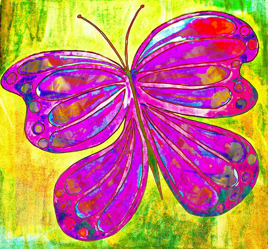 Butterfly Painting by Anne Costello - Fine Art America