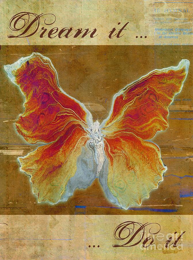 Butterfly Art - Dream It Do It - at01 Digital Art by Variance Collections