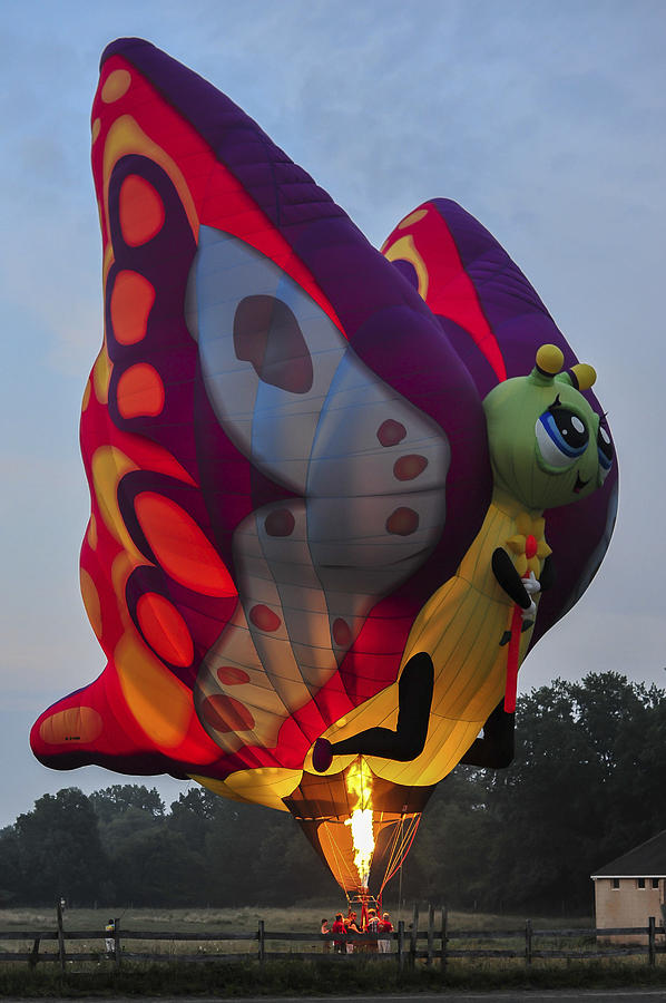 Butterfly Balloon Readington New Jersey Photograph by Terry DeLuco