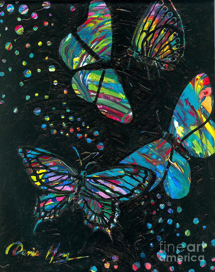 Insects Painting - Butterfly Beauties by Denise Hoag