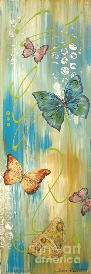 Butterfly Bliss 1 Painting by Jean Plout
