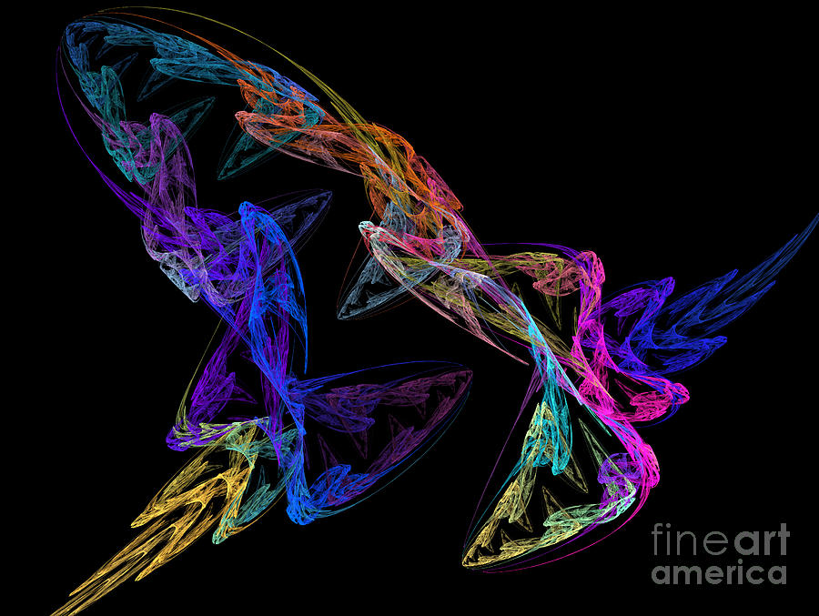 Butterfly Dance Digital Art by Yvonne Johnstone