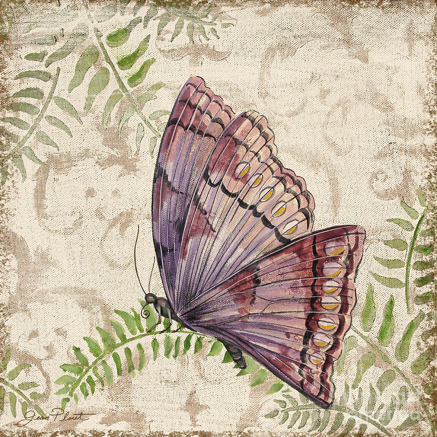 Butterfly Daydreams-B Painting by Jean Plout