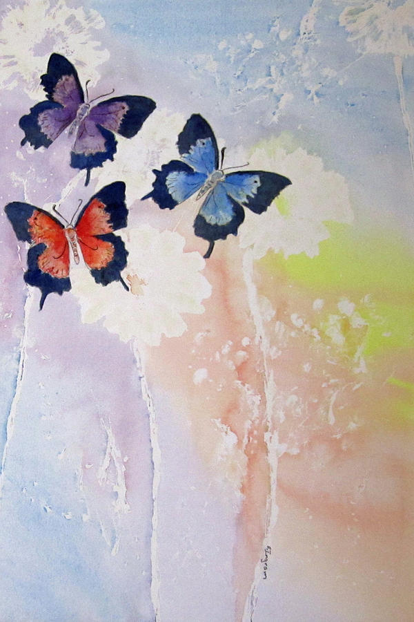 Butterfly dream Painting by Elvira Ingram