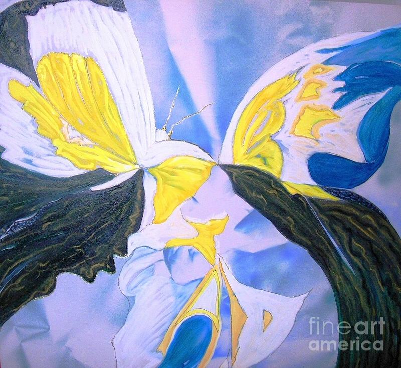 Butterfly Painting by Duygu Kivanc