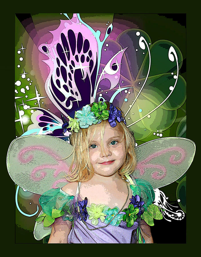 Butterfly Mixed Media - Butterfly Fairy by Ellen Henneke
