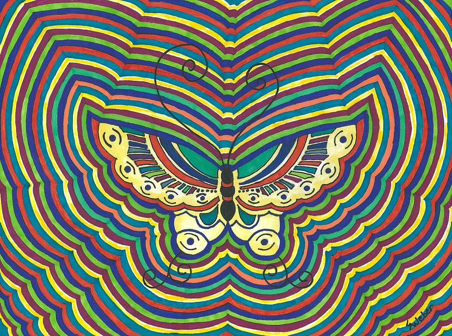 Butterfly Flutter Painting by Susie Weber