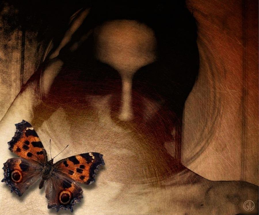 Butterfly give me your eyes Digital Art by Gun Legler