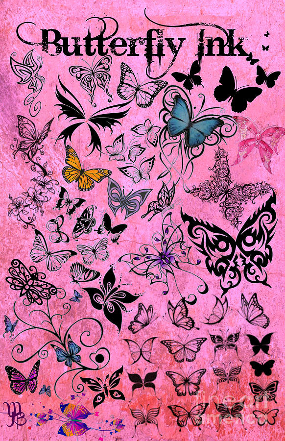 Butterfly Ink Digital Art by Mindy Bench