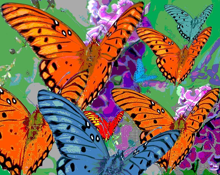 Butterfly joy Digital Art by Mary Armstrong