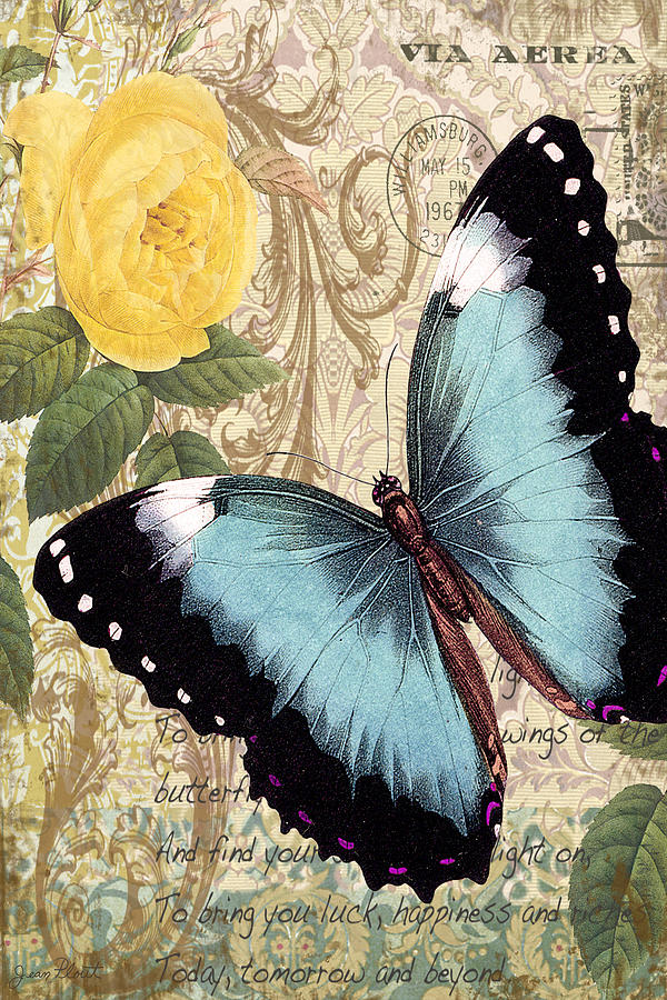 Butterfly Kisses-A Digital Art by Jean Plout