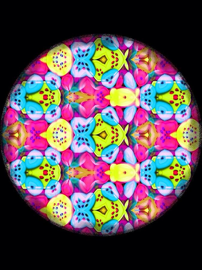 Mandala Digital Art - Butterfly Mandala by Karen Buford