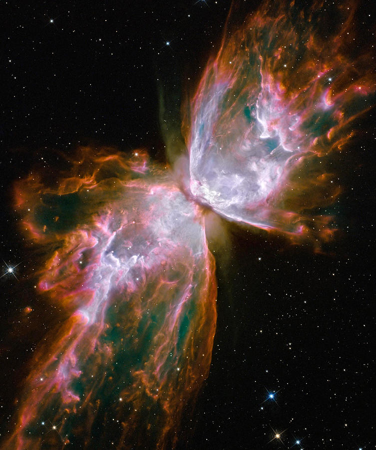 Butterfly Nebula. NGC 6302 Photograph by NASA and ESA