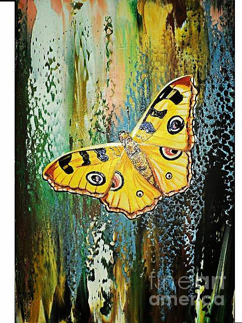 Butterfly Painting - Butterfly by Nelu Gradeanu
