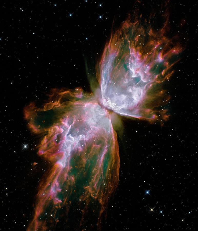 Butterfly Planetary Nebula Photograph by Nasa/esa/stsci/hubble Sm4 Ero Team/science Photo Library