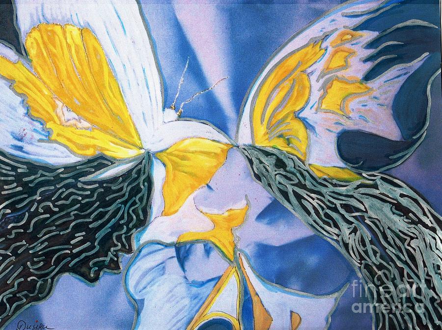 Butterfly Series 5 Painting by Duygu Kivanc