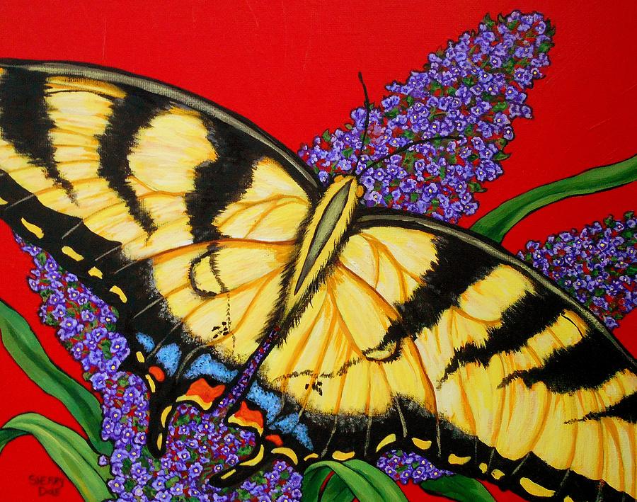 Butterfly Painting by Sherry Dole