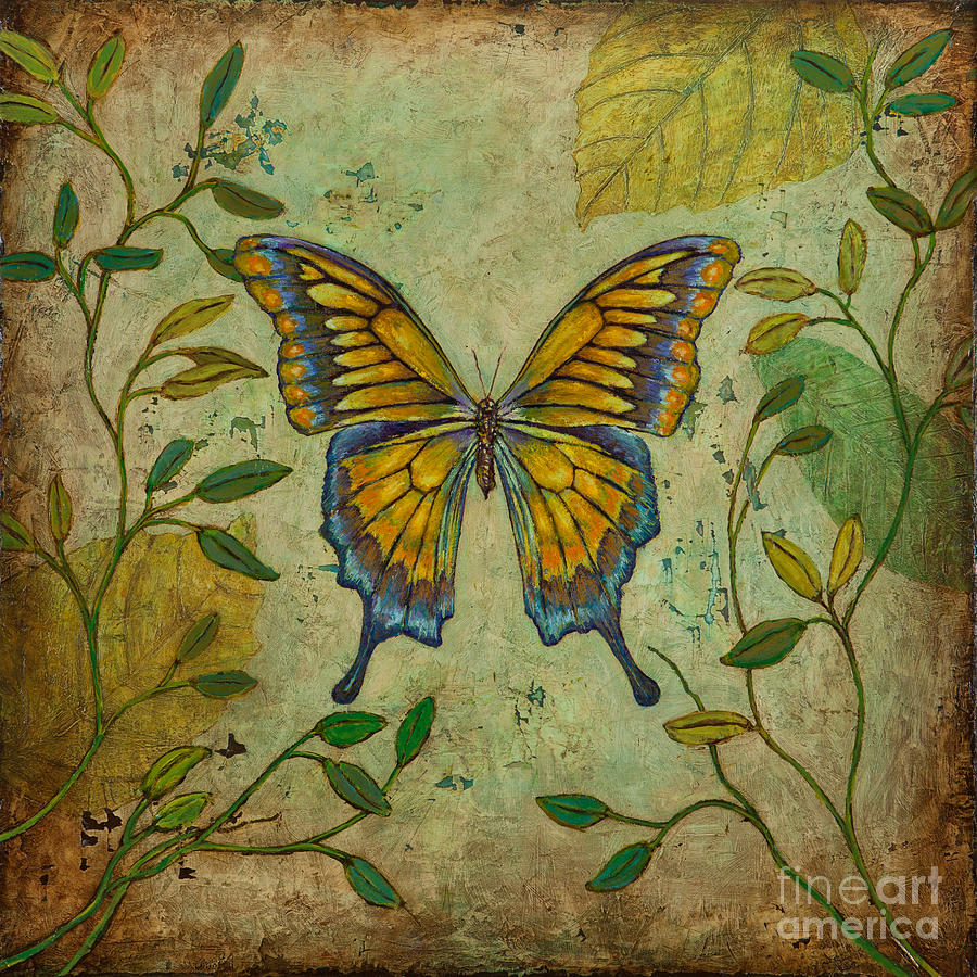 Butterfly Study One Painting by Sandra Dawson - Fine Art America