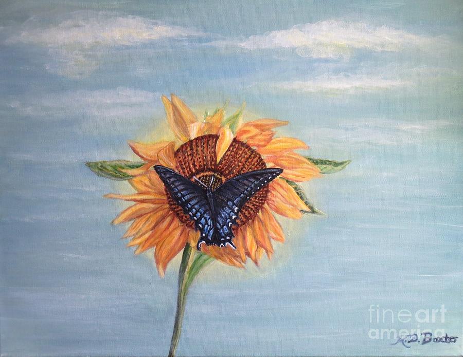 Butterfly Sunday Full Length Version Painting by Kimberlee Baxter