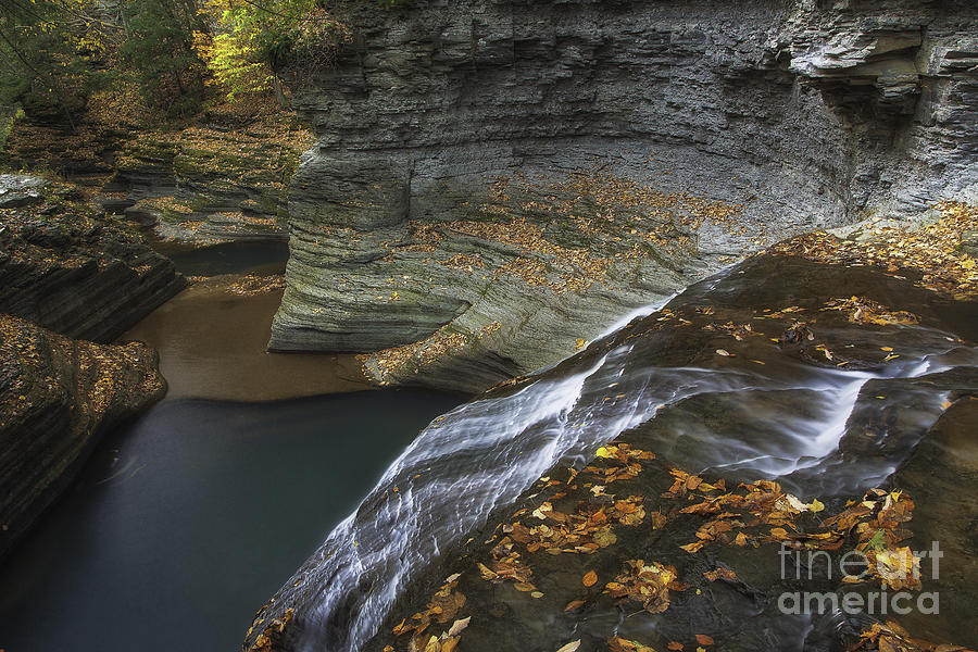 Buttermilk Falls in Autumn I Photograph by Michele Steffey