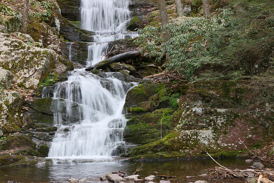 Waterfall Photograph - Buttermilk Falls New Jersey by Allen Beatty