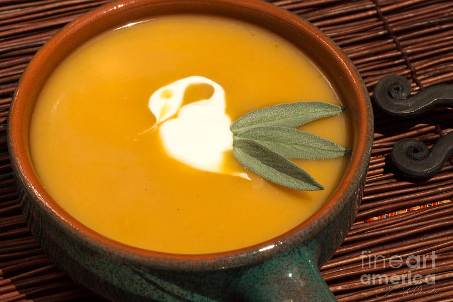 Thanksgiving Photograph - Butternut Squash Soup by Iris Richardson