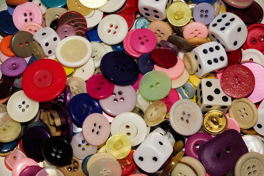 Buttons 678 Photograph by Ron Harpham