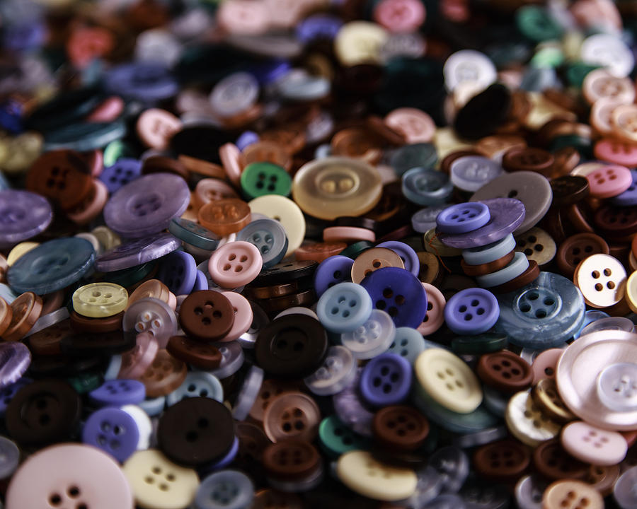 Buttons Photograph by Kevin Senter