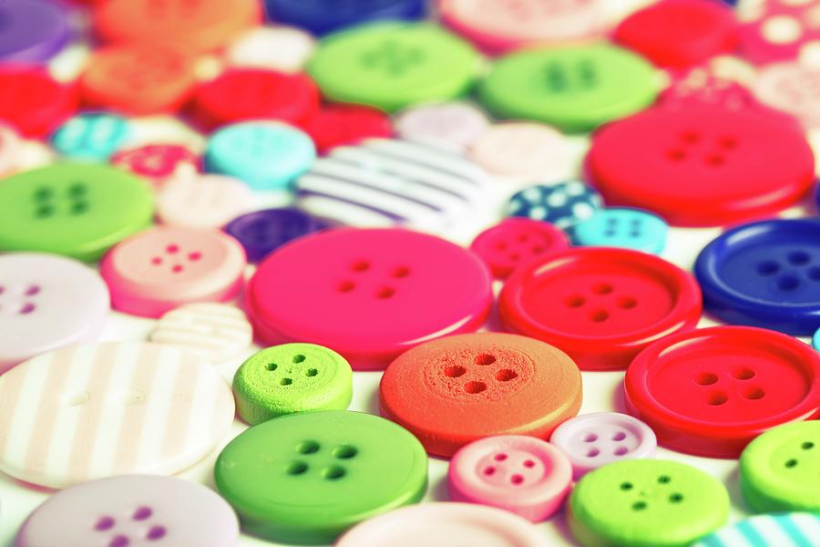 Assorted Buttons #1 by Wladimir Bulgar/science Photo Library
