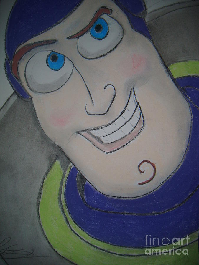 Buzz Lightyear Drawing by Paul Trewartha