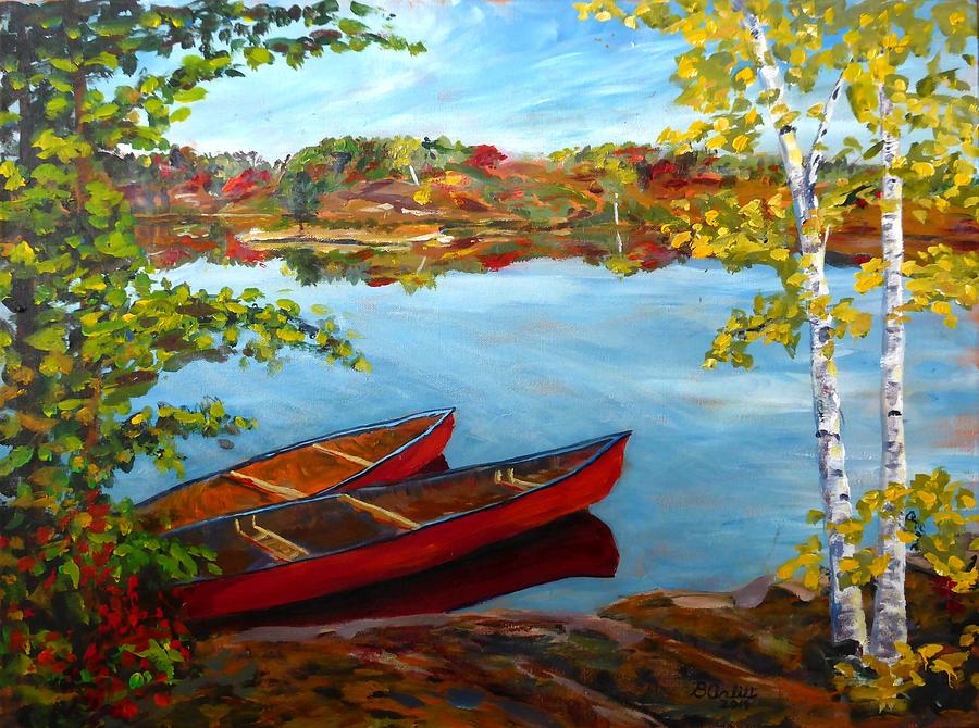 Buzzard Lake Solitude Painting by Brent Arlitt