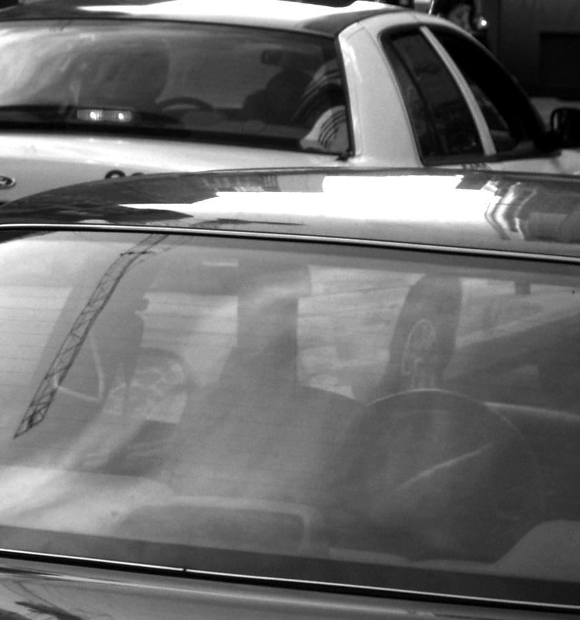BW Cars Photograph by Kathy Corday