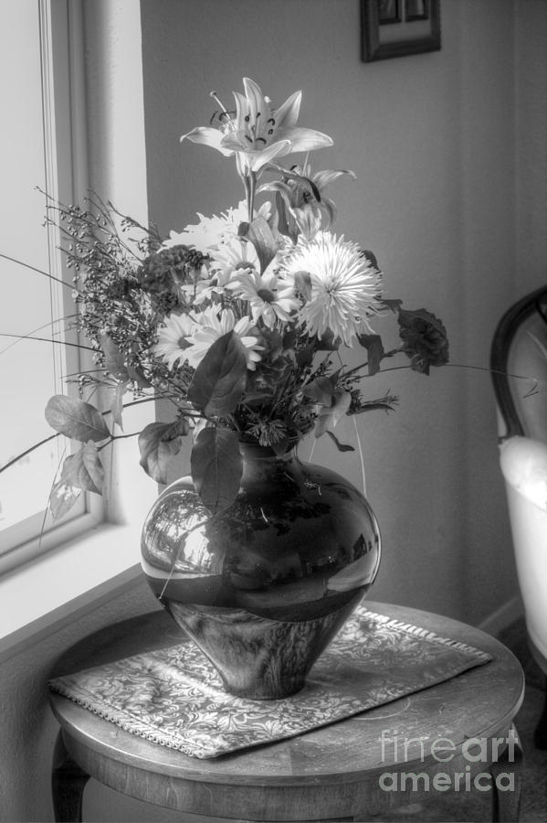 BW Floral Photograph by Chris Anderson