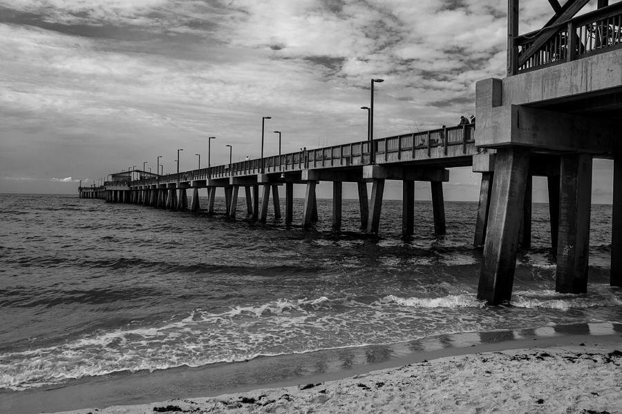 Black And White Photograph - BW Pier b by Ben Wooley