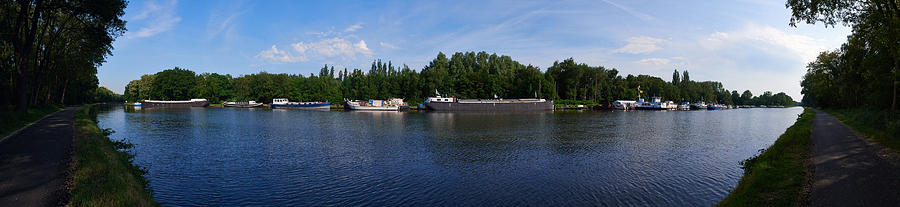 By a Canal panorama Photograph by Jouko Lehto