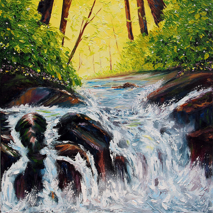 By Flowing Waters Painting by Meaghan Troup