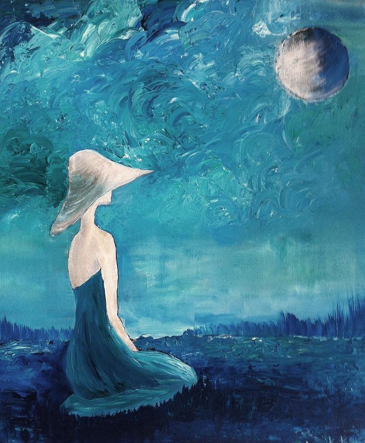 By Moonlight Painting by Kat McClure