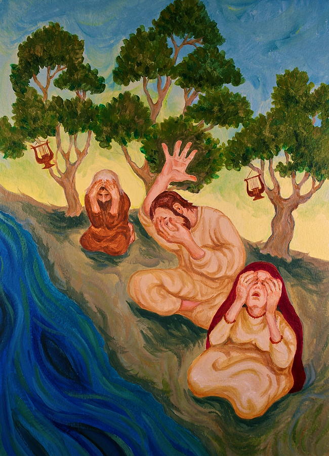 By the Rivers of Babylon - Psalm 137 Painting by Michele Myers