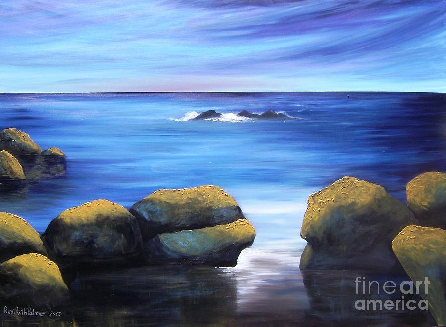 By The Rocks Painting by Roni Ruth Palmer