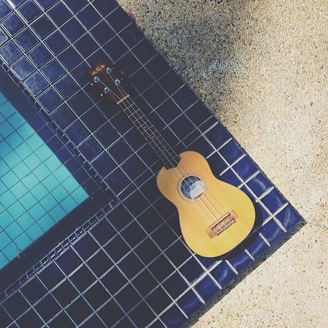 Ukulele Photograph - By The Sea, By The Pool, The Wind And by Aklili Zack
