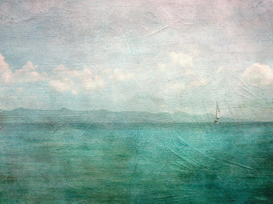 Ocean Photograph - By the Sea by Heather Green