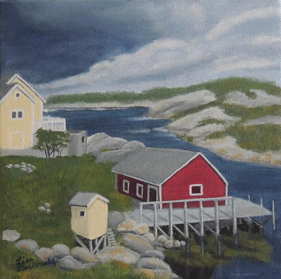 By The Sea Painting by Lisa MacDonald
