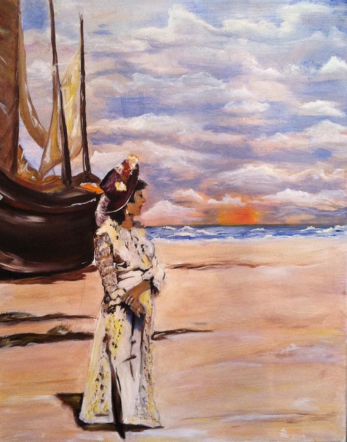 By The Sea Painting by Ryszard Ludynia