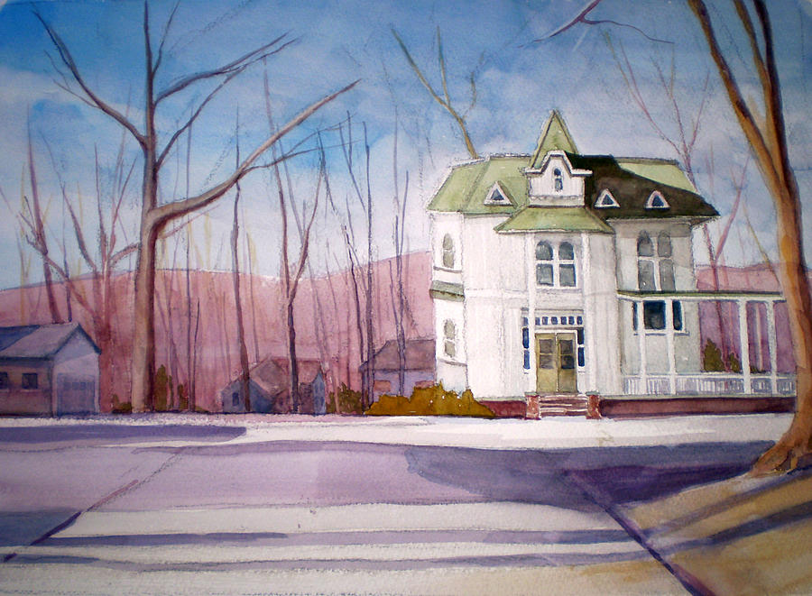 Landscape Painting - By The Water Tower by Joe Lanni Landscape Painting - By The Water Tower by Joe Lanni