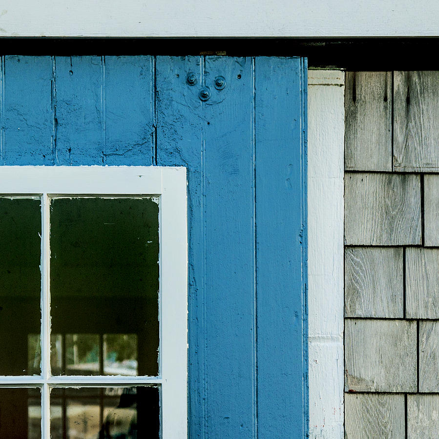 Old Door in Blue Photograph by Charles Harden
