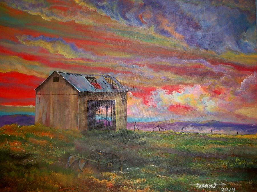 Old Barn Painting - Bygone Days by Dave Farrow