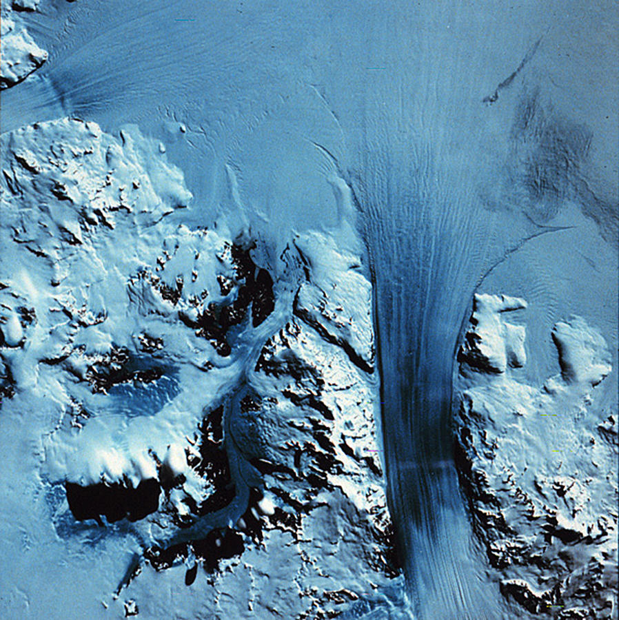 Byrd Glacier, Landsat 1 Mss Image, 1974 Photograph by Science Source