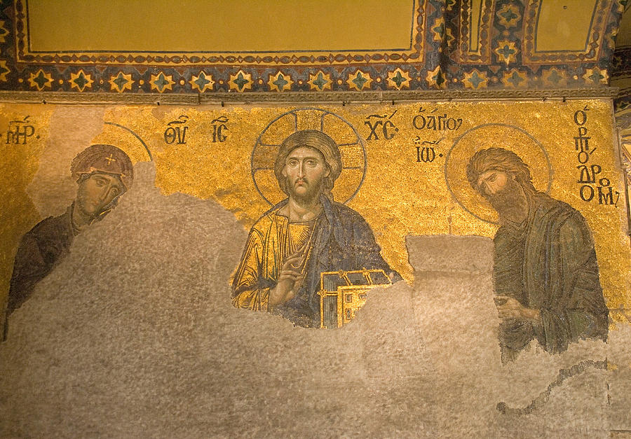 Byzantine mosaic Photograph by Dennis Cox